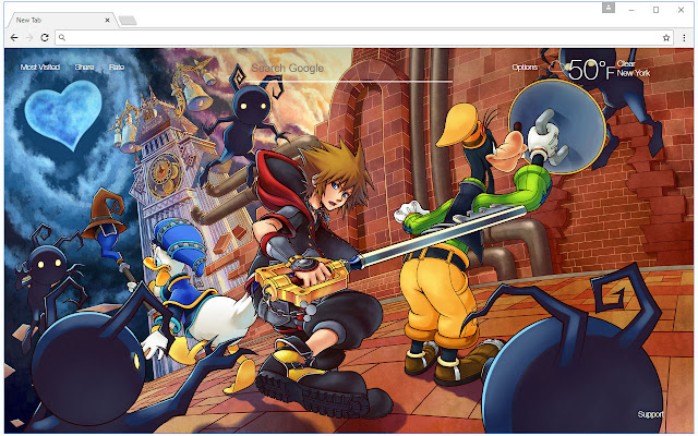 Kingdom Hearts Custom New Tab Freeaddon Com