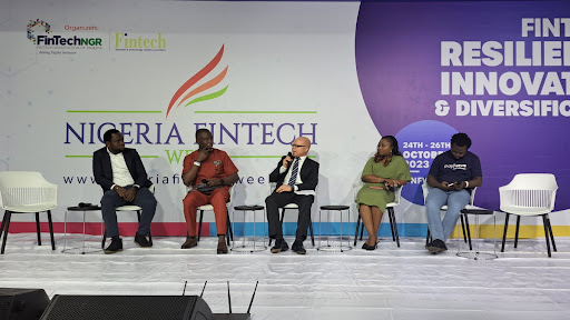 Premier Oiwoh, CEO of the Nigeria Inter-Bank Settlement System, spoke on the future of payments and AI at the Nigerian Fintech Week event.