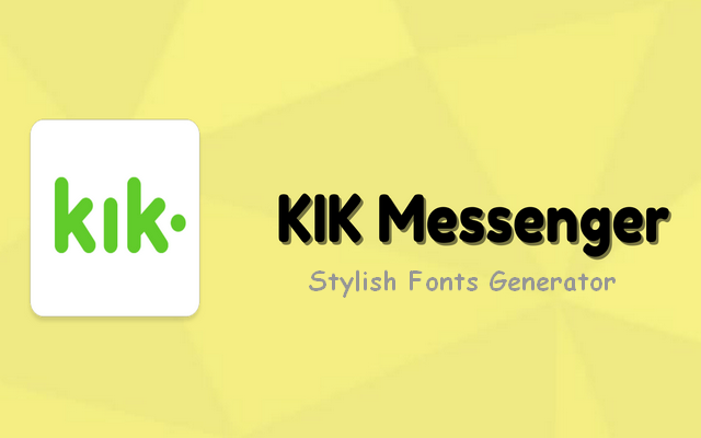 Kik Messenger stylish⚡ Preview image 1