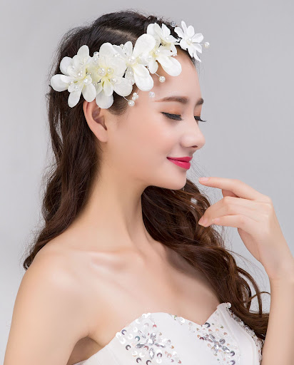 Title 5, Korean Version Pearl Bride Headdress Elevate Yo...