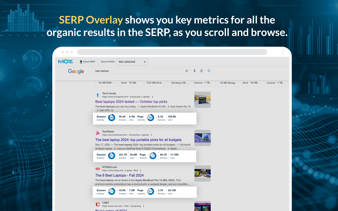 MozBar Chrome Extension Image 5