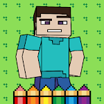 Cover Image of Скачать Coloring Book for Block Pixel World 1.0 APK