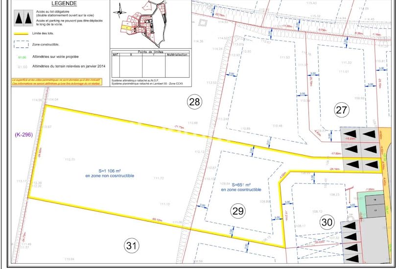  Vente Terrain à bâtir - 1 757m² à Cazouls-lès-Béziers (34370) 