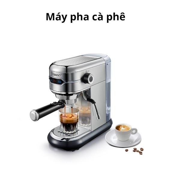 Máy Pha Cà Phê Espresso Hibrew H11 Công Suất 1450W Pha Cà Phê Bột, Cà Phê Viên Nén - Hàng Nhập Khẩu