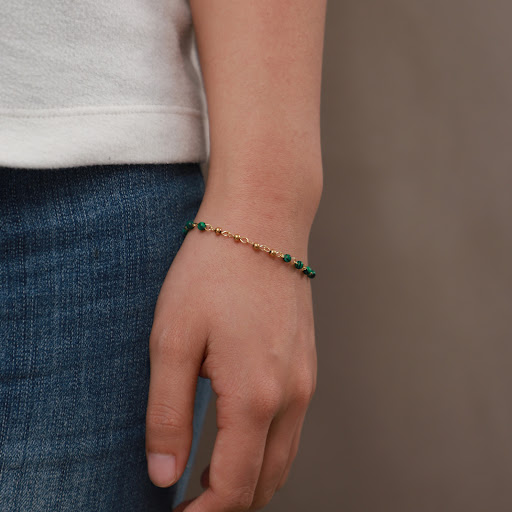 Title 9, Womens Fashion Geometric Malachite Ball Bracel...