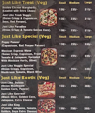 Just Like Pizza menu 1