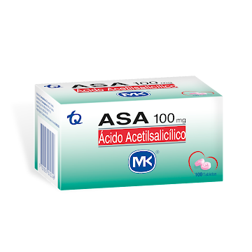 Asa 100 mg MK Caja x 100 Tabletas  