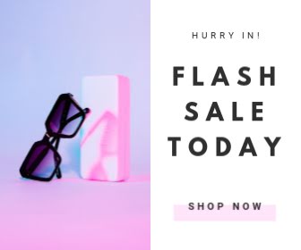 Flash Sale Today - Large Rectangle Ad template