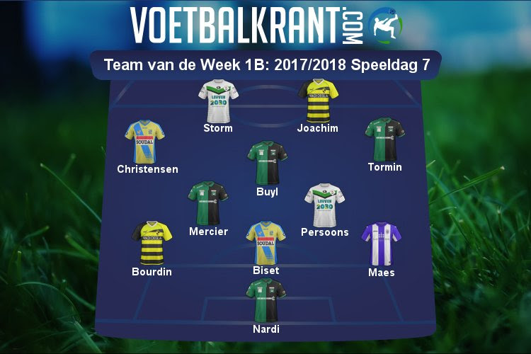 Dit is het Team van de Week van 1B