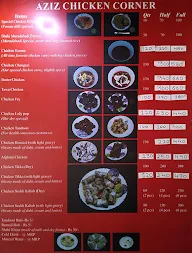 Aziz Chicken Corner menu 1