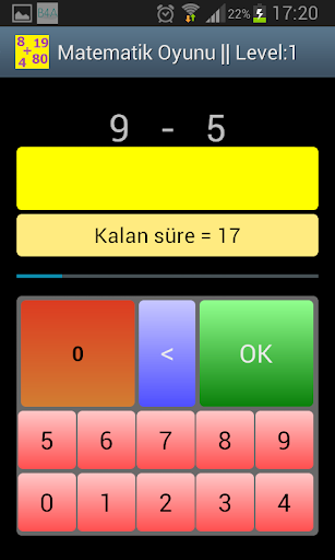 Temel matematik 4 işlem oyunu