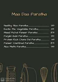Maa Daa Paratha menu 1