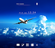 スタイリッシュ壁紙アイコン 青空と飛行機 無料 Androidアプリ Applion