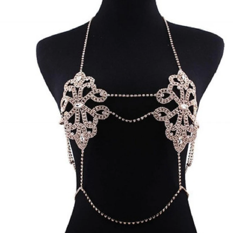 Conjunto de Corrente Corporal Sexy Estilo Blogueiras INS Europeias e Americanas. Realce sua beleza e sensualidade com esta peça única.