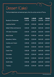 Feu Dessert Bar menu 7