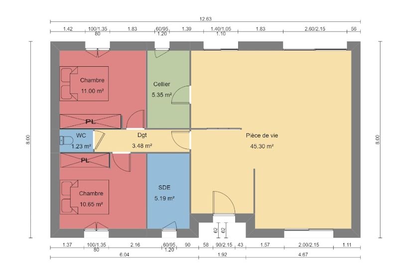  Vente Terrain + Maison - Terrain : 779m² - Maison : 90m² à Savonnières (37510) 