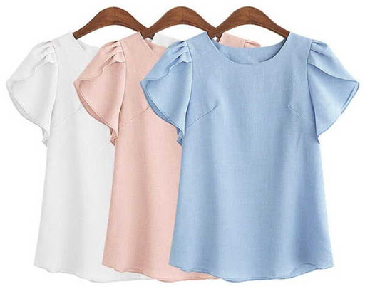 Blusas manga tulipán en varios colores