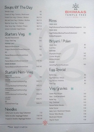 Hotel Bhimaas menu 1