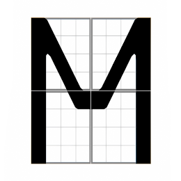 "M" from Human Abecedary: Intra-Letters, by Viktor Timofeev, 2021