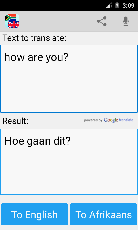 google translate afrikaans essay