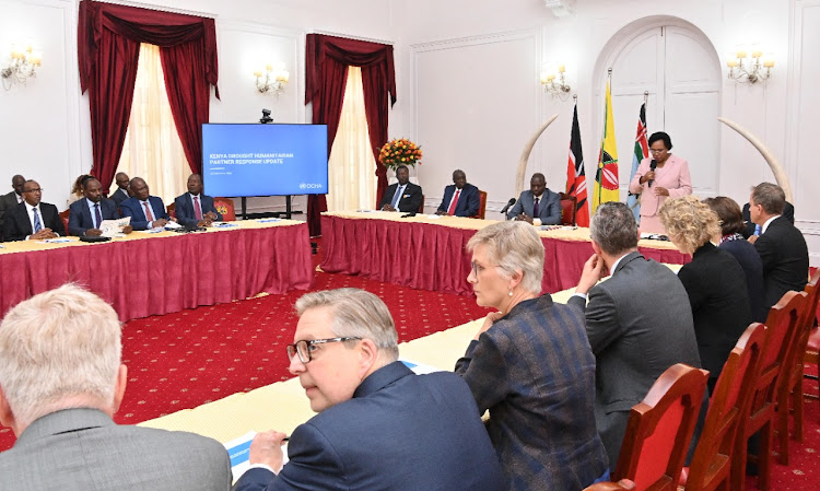 President William Ruto chairs a meeting on drought situation in Kenya