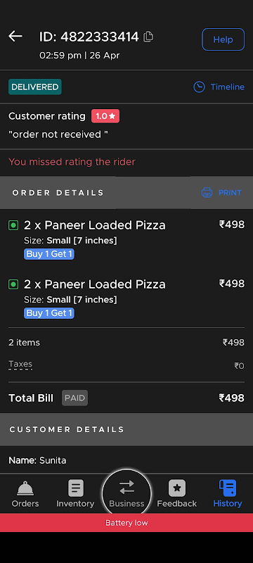 Balle Balle Pizza menu 