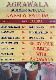 Agrawala Sweets menu 1