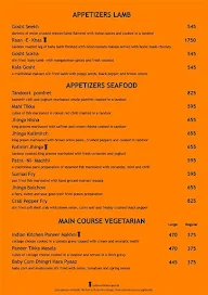 Indian Kitchen menu 2