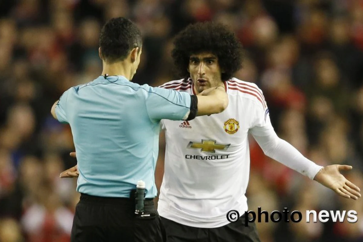 Fellaini reageert op kritiek over ellebogen: "Voor mij is dat niet zo hard"