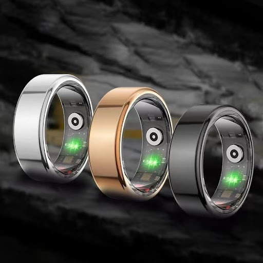 Title 1, Smart Ring R06 Couple Heart Rate Blood Oxygen B...