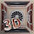 3D Wallpaper Clock Widget HD icon