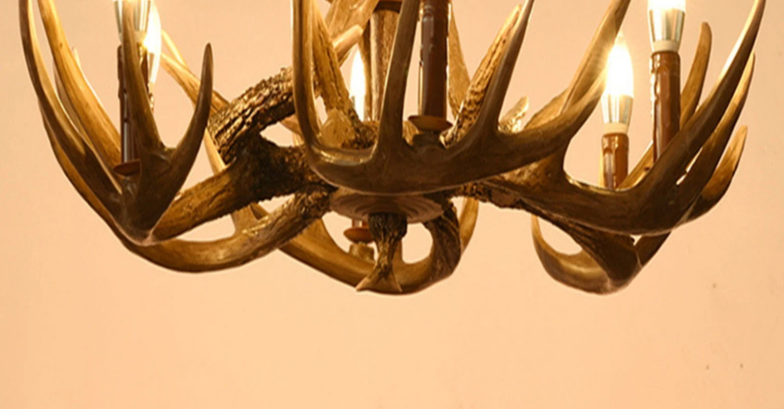 Title 7, Nordic Retro Antlers Chandelier Personality Cre...