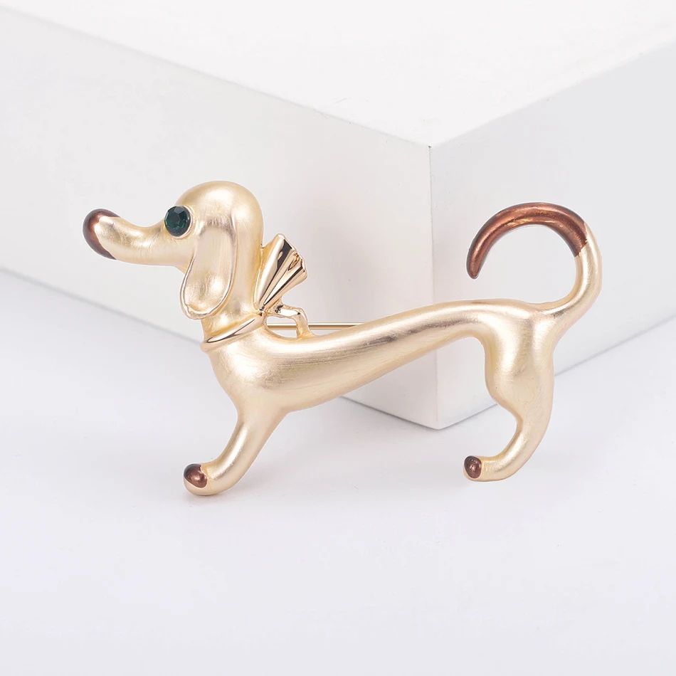 Encantador Pin de Perro Salchicha con Goteo de Aceite Ornamento Sencillo para Solapa Un Adorno Único con Diseño Similar y Encantador