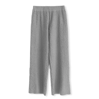 Kadın Örme Yün Drapeli Geniş Paça Pantolon