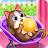 Virtual cat pet care life icon