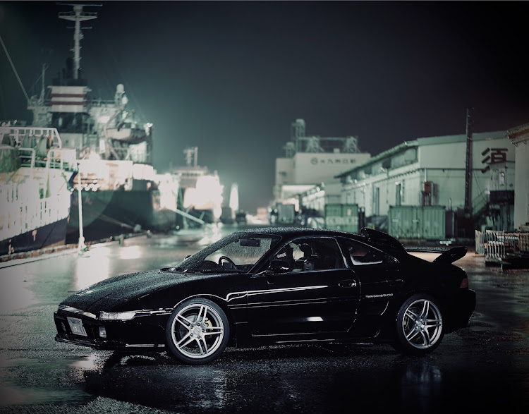 MR2の雨の日ショット・雨男・夜間撮影・橋・海に関するカスタム事例の投稿画像1枚目