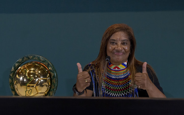 Banyana Banyana coach Desiree Ellis after receiving the Women's Coach of the Year award during the 2022 Confederation of African Football (CAF) Awards in Rabat, Morocco.