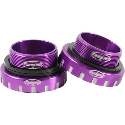 Hope BSA30 Threaded Bottom Bracket - 68/73/83/100/120mm, 30mm Spindle, Purple