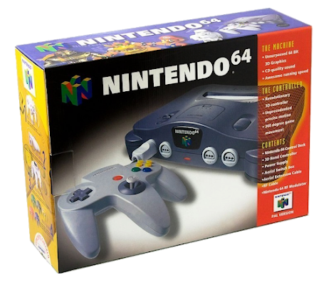Nintendo 64 basenhet Charcoal Grey original