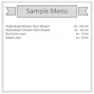 Biryani Trip - Destination Hyderabad menu 1