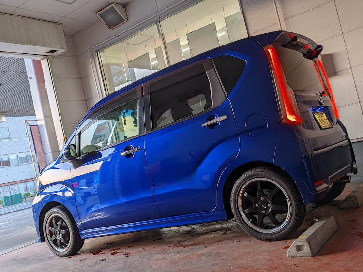 ムーヴの青い相棒🚙・LA160S・洗車した！・月と愛車に関するカスタム事例の投稿画像1枚目