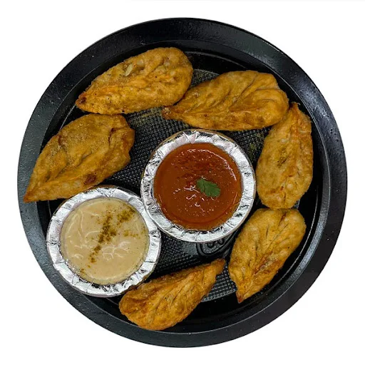 Cheese And Corn Fried Momos [6 Pieces]