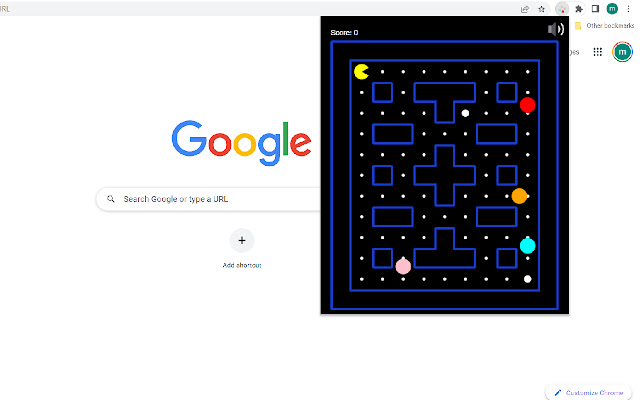 Pacman Game Offline for Google Chrome