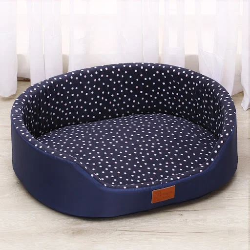 Pet Bed Warm Dot Pattern Dog House Top Quality Sofa Kennel Soft Fleece Pet Casa Cat Mats for Gatos Small Dogs Perros Acc