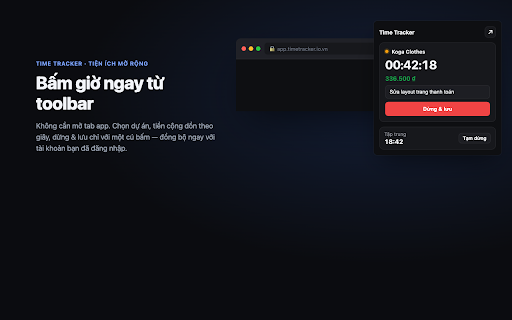 Time Tracker — Bấm giờ nhanh screenshot 1
