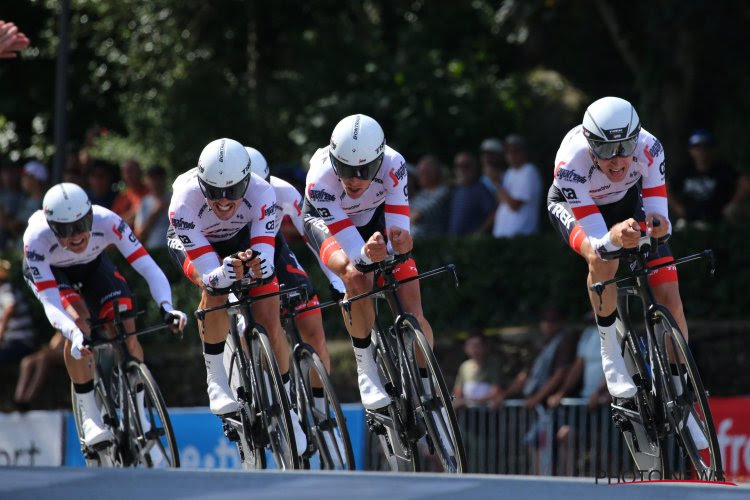 Tourploegen perfectioneren op circuit van Zolder hun ploegentijdrit (maar Lotto Soudal ontbreekt door praktische overwegingen) 