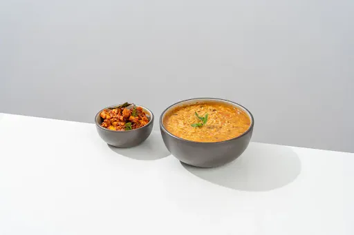 Rasam Annam With Rajahmundry Karam Kodi ( RasamRice & Chicken Curry)