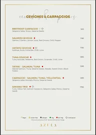 AZULA KITCHEN AND BAR menu 2