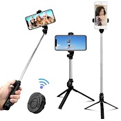 Gậy Chụp Ảnh Tự Sướng 3 Chân Tripod Xt - 10 Kết Nối Bluetooth Cho Điện Thoai