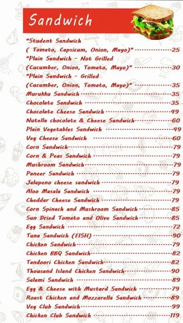 Jas Foods menu 